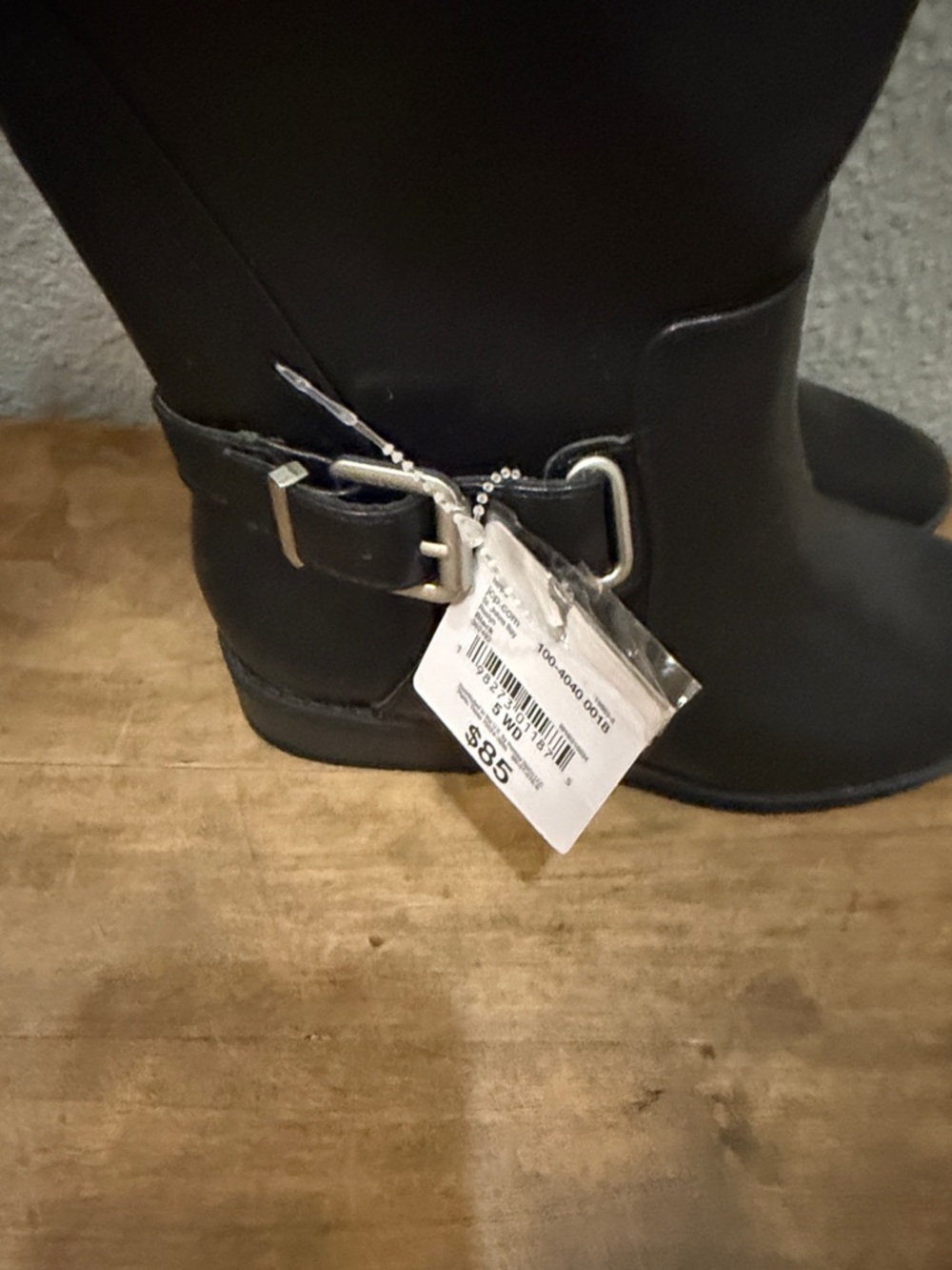 St. John’s Bay Classic Black Women's Mid-Calf Riding Boots 5W - Picture 2 of 6